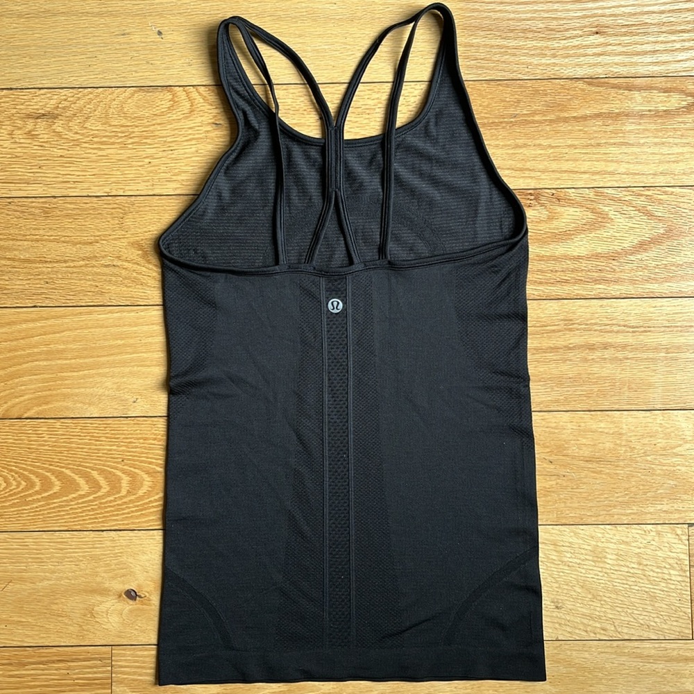 Lululemon swiftly tech Black Women's Strappy Top - Picture 2 of 5